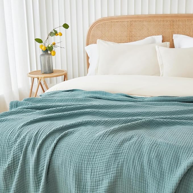 EMME Muslin Cotton Queen Blanket by EMME