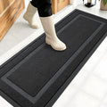 OLANLY Front Door Mat Outside 47x17, All-Season Heavy-Duty Rubber Doormat | Jet by OLANLY