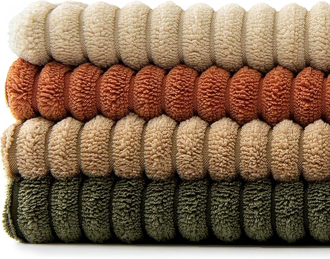 MIULEE Rust-Olive Green Decorative Throw Pillow Covers 16x16 Inch Set of 4 Boho - Image 8