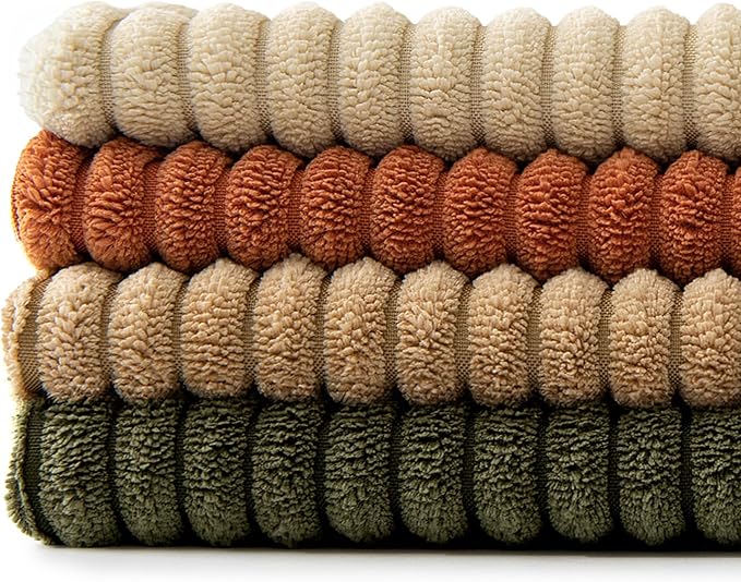 MIULEE Rust-Olive Green Decorative Throw Pillow Covers 18x18 Inch Set of 4 Boho - Image 8