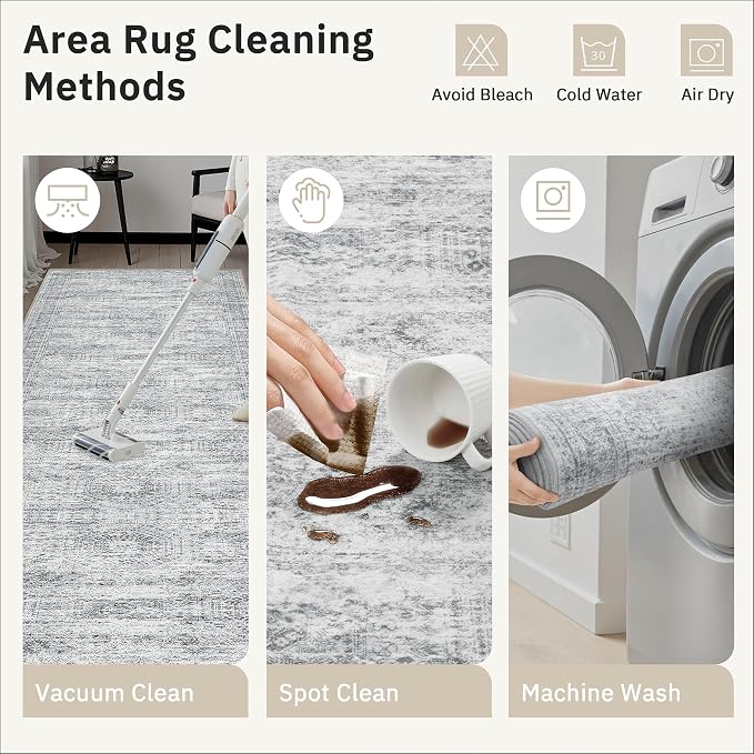 Soalmost Washable Hallway Runner Rug 3x16 Kitchen Entry Rugs Non-Slip, Foldable - Image 9