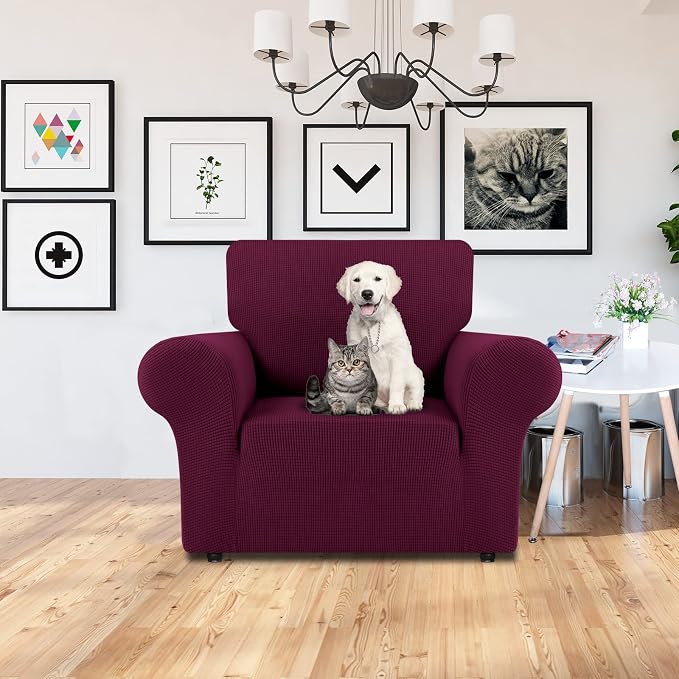 LURKA Stretch Chair Sofa Slipcovers 1 Piece Couch Covers - Image 2