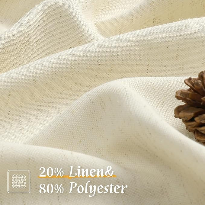 48 inches Long Short Window Linen Curtains - Image 2