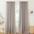 RYB HOME Farmhouse Boho Linen Sheer Curtains 90 inches Long by RYBHOME