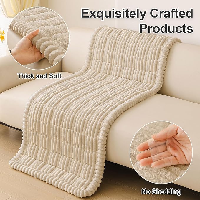 Couch Cover for Dogs, Washable Non Slip Plush Flannel Sofa Protector | Thick - Image 8