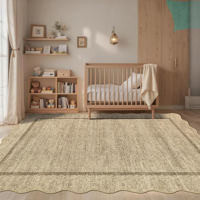 GarveeHome Scalloped Large Area Rug 10x13 Rug - Image 3