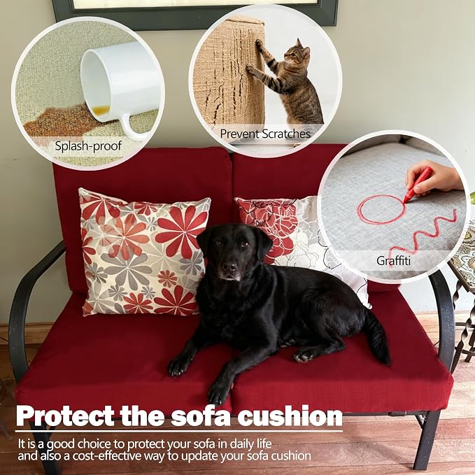 Sqodok Outdoor Cushion Covers 18x18 inch, Wicker Chair - Image 6