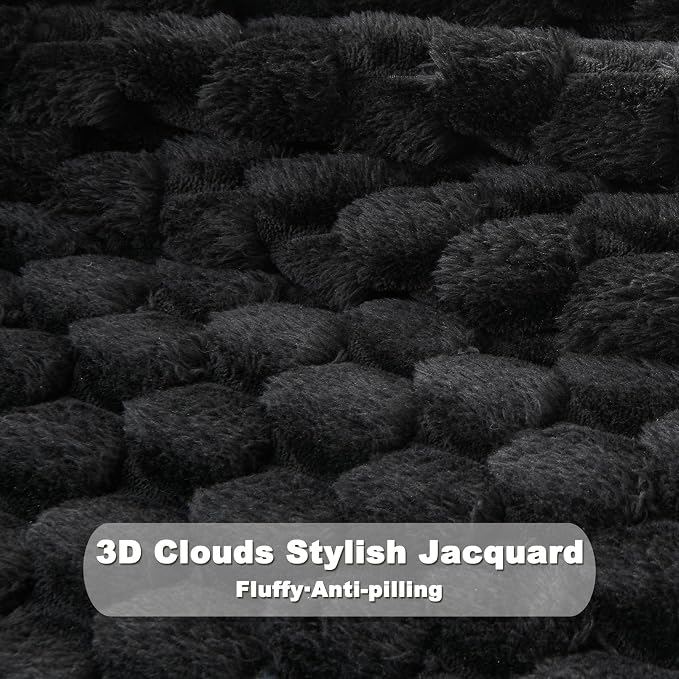 NEWCOSPLAY Fleece Clouds Cozy Twin Blanket - Image 7