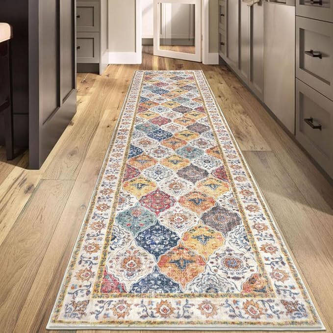 HEBE Hallway Runner Rug 2'8''x12', Washable Non Slip Kitchen Rug Runner | Soft - Image 7