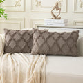 Set of 2 Soft Moroccan Throw Pillow Covers 12x20 Inch Plush Boho Decorative by Cozoomy
