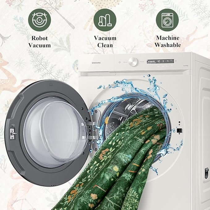 DUKINO 3x5 Rug, Washable Animal Area Rug - Image 8