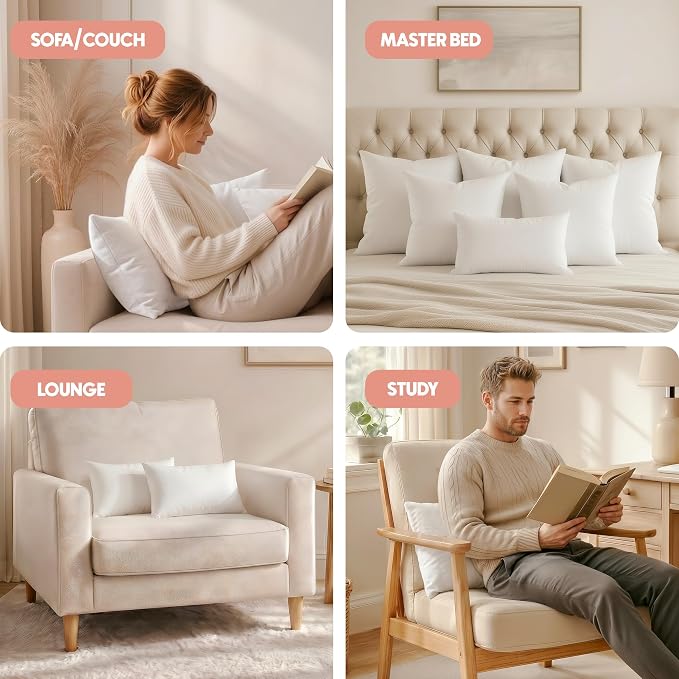 Utopia Bedding 20x26 Pillow Inserts, 2 Pack | Indoor cushion inserts - Image 5
