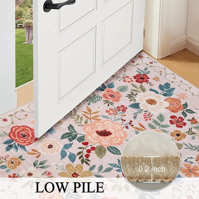 DUKINO 2x7 Runner Rug for Hallway, Washable Runner Rug Non Slip, Soft Indoor - Image 8