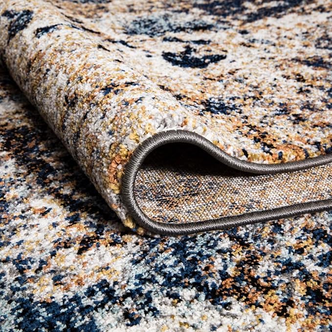 Keen Home Design Area Rugs - 2x16 Non-Shedding, Abstract Rugs for Kitchen, Living Room, Bedroom, Dining Room, Entryway - Size: 2'8" x 16', Multi