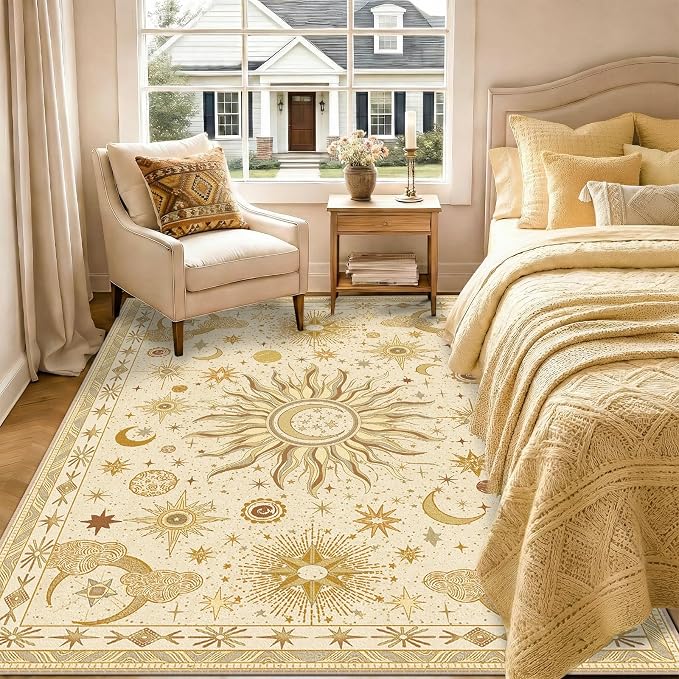 Vacuum-Friendly, 6x9 Washable Area Rug - Image 2