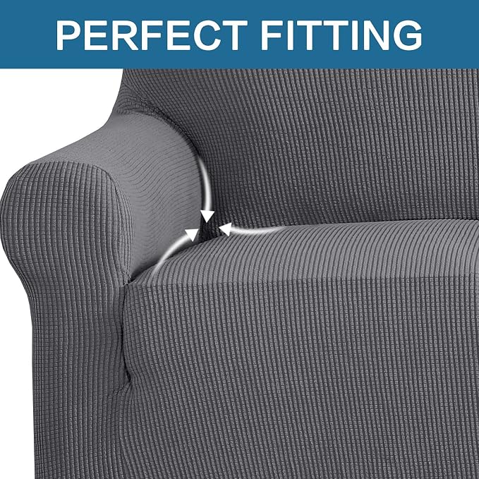 H.VERSAILTEX Stretch Couch Cover Loveseat Covers - Image 5