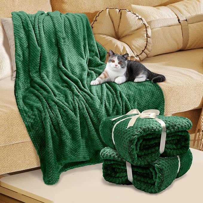 4 Pack Fleece Throw Blankets 50x60 Inches - Image 8