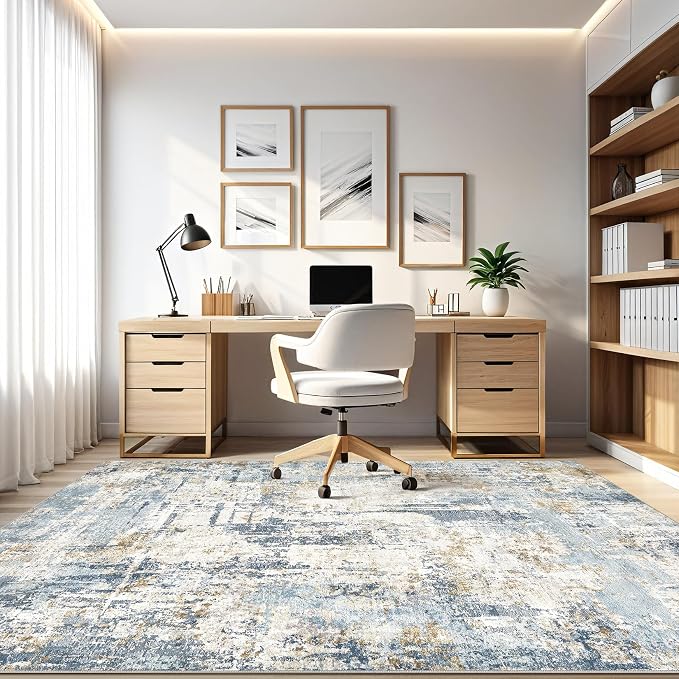 LOONGRUG 8x10 Area Rugs Washable Large Neutral Modern Living Room Rug | - Image 8