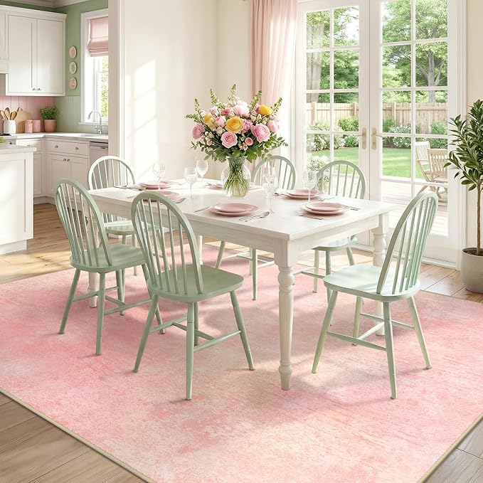 RELEANY Washable 8'x10' Abstract Area Rug - Image 4