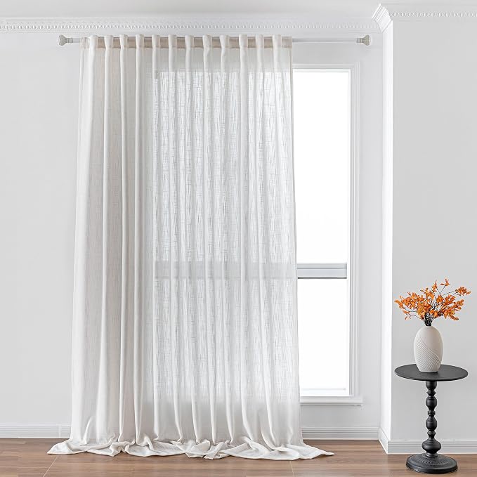 MYSKY HOME Natural Curtains for Living Room 1 Panel - Image 2
