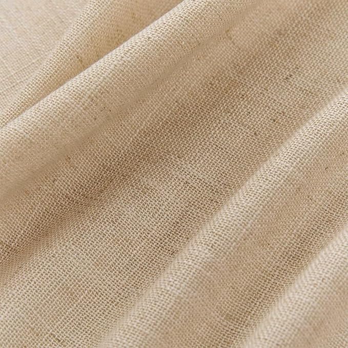 Joydeco Linen Curtains 72 Inch Length 2 Panel Sets, Light Filtering Curtains - Image 2
