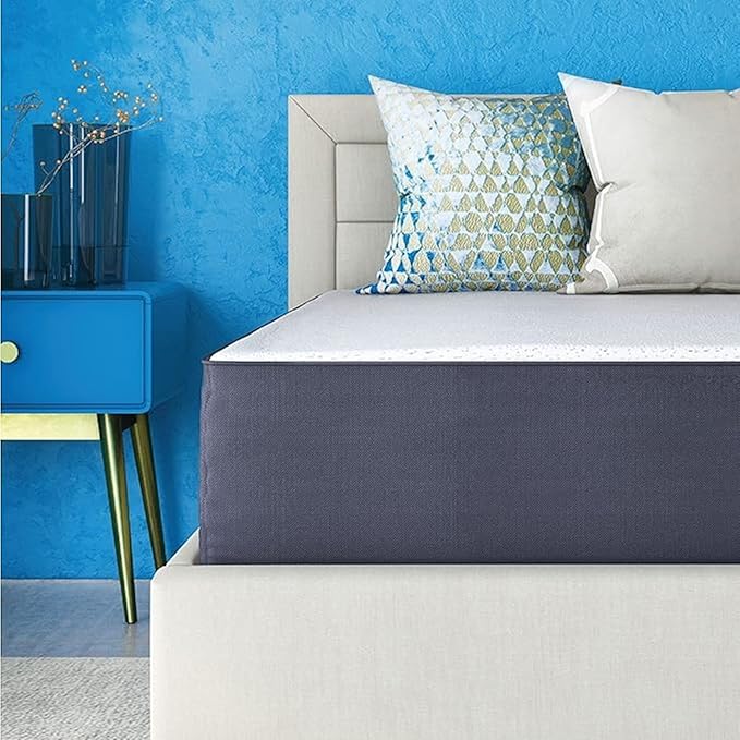 Cool Gel 10 Inch Queen Memory Foam Mattress Medium Firm, Memory Foam Mattress Queen Size Cooling, Made in the USA, 10" Depth with Pressure Relief, CertiPUR-US Certified No Fiberglass, CoolGel Bed