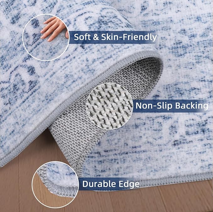 Hallway Runner Rugs for 2x10 Long Rug Runners, Non-Slip Washable Kitchen Runner - Image 4