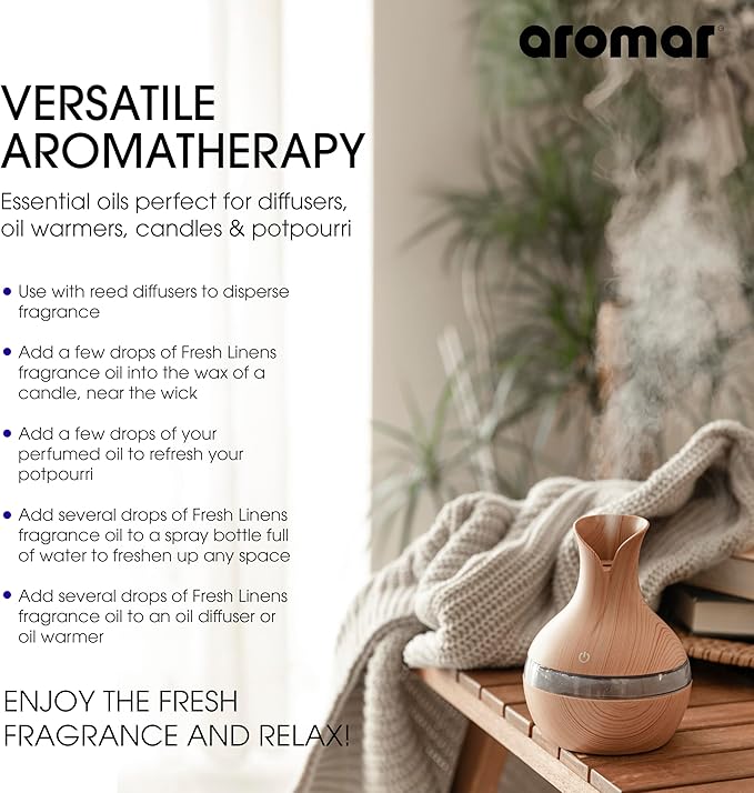 AROMAR Premium Fragrance Oil - Essential Oil for Diffusers & Home Aromatherapy - Egyptian Musk - 8oz