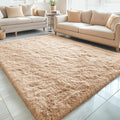 OLANLY 5x5 Area Rugs for Living Room Bedroom, Machine Washable Soft Fluffy by OLANLY