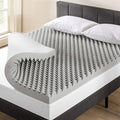 Best Price Mattress Mellow 4 Inch Egg Crate Memory Foam Mattress Topper with Infusion, Queen