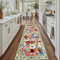 Rug for Hallways Kitchen Runner 2x8 Green | Non Slip Washable Rugs by WelcometoBabovid