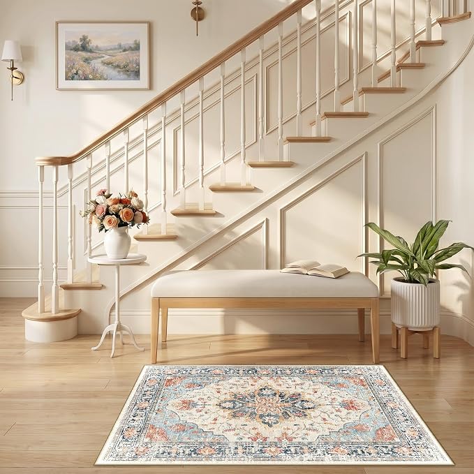 RELEANY Washable Area Rug, Small 2'6"x4', Water Repellent, Pet Friendly - Image 2