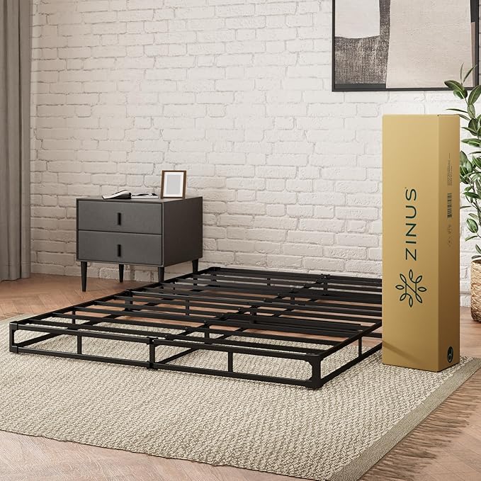 ZINUS 5 Inch Full WonderBox(TM) Smart Box Spring, Quick Assembly Mattress Foundation, Durable Metal Frame, Grey