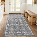 AMADA HOMEFURNISHING 2x6 Washable Runner Rug, Low-Profile Kitchen Rugs by AMADAHOMEFURNISHING