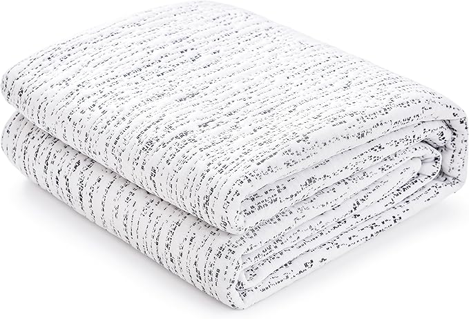 Subrtex Mattress Topper Cover King Size 4 Inch (Only Cover) Mattress Topper Protector Bedding Removable Encasement with Zipper Closure