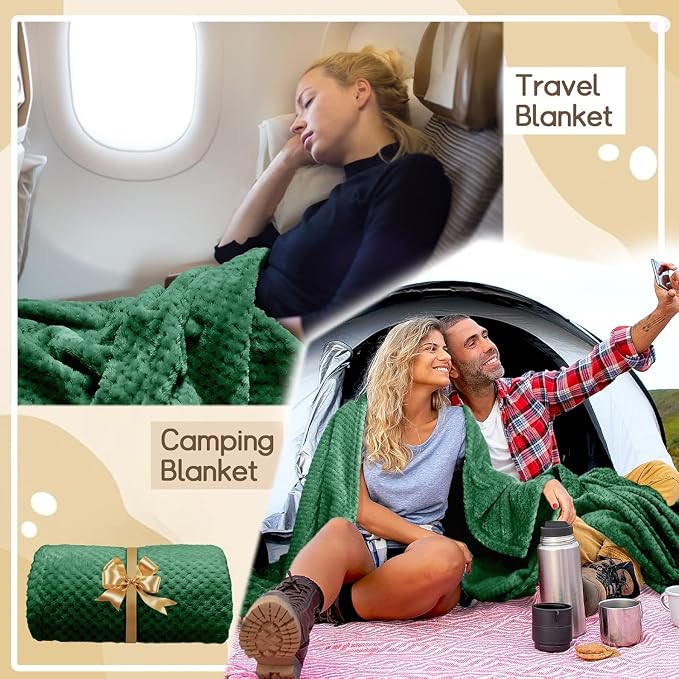 4 Pack Fleece Throw Blankets 50x60 Inches - Image 6