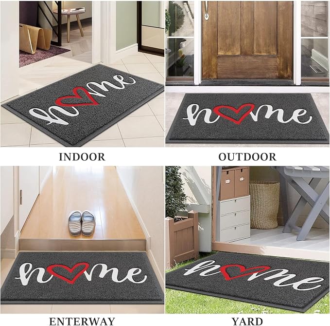 Door Mat Welcome Mat Floor Mat for Entryway, High Traffic Areas | Low Profile - Image 7