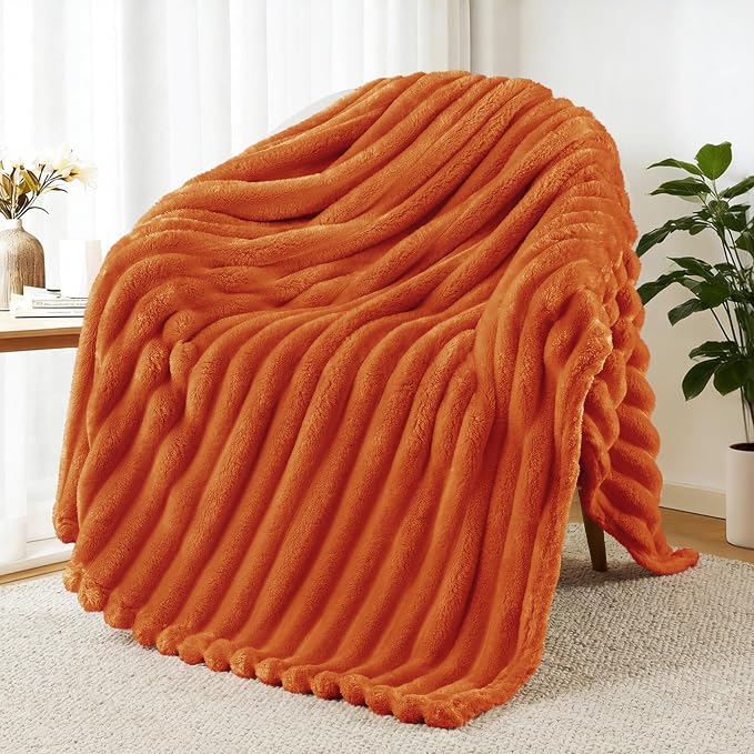 Exclusivo Mezcla Striped Fleece Throw Blanket by ExclusivoMezcla