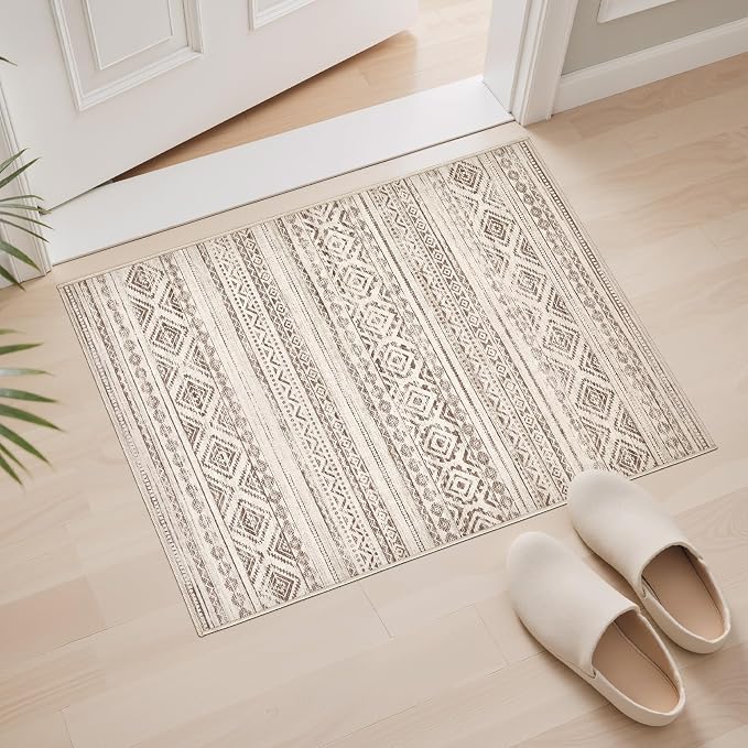 cotiled Washable 2x3 Entryway Rugs: Boho Moroccan Soft Small Rug | Solve Modern - Image 4