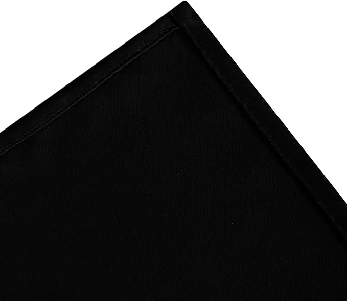 Black Blackout Curtains 34 x 54 Inch Length/Set of 2 Curtain Panels/Thermal - Image 8