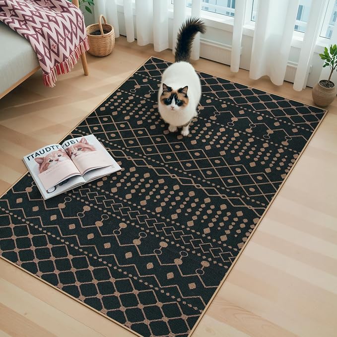 Lahome Moroccan Easy Jute 3x5 Outdoro Rug - Image 2