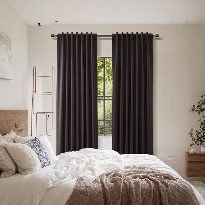 100% Blackout Curtains 102 Inch Length 2 Panels Set - Image 9