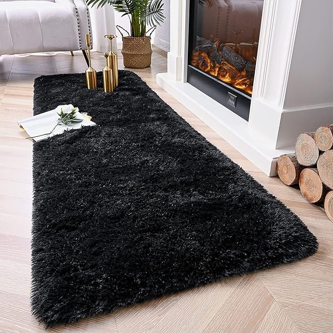 Chicrug Soft Runner Rug for Bedroom Living Room Plush Fluffy Rugs 2x6 | Shag - Image 2