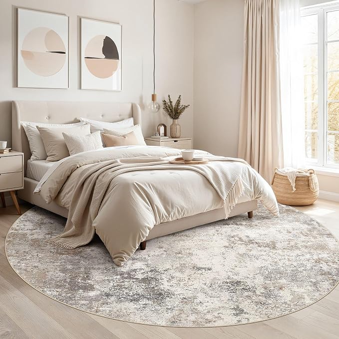 UERMEI 8ft Round Area Rug Living Room Rugs - Image 3