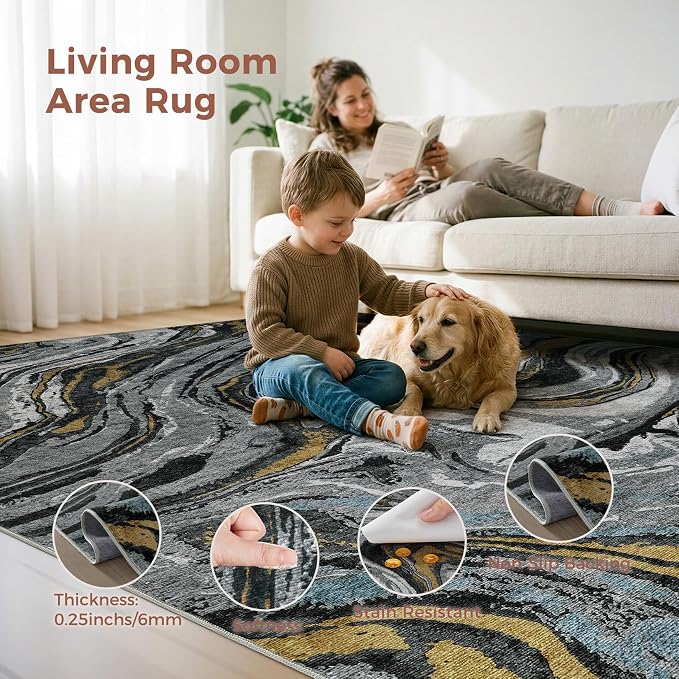 DMOYEST 8x10 Area Rug for Living Room - Image 7