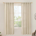 Light Filtering Linen Curtains 72 inches Long by LAMIT