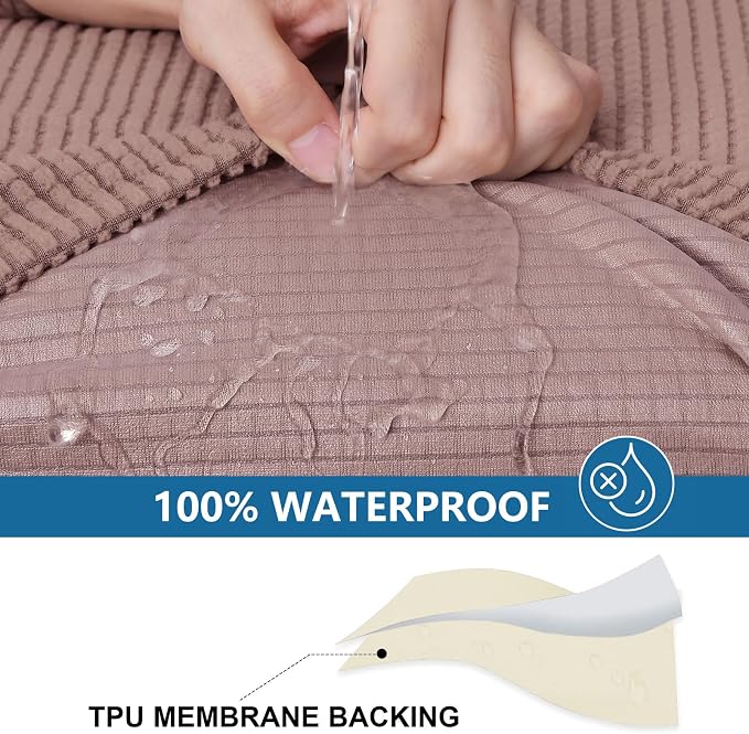 Waterproof Sectional Couch Covers, Non Slip Sofa Cushion Covers | L Shape - Image 3