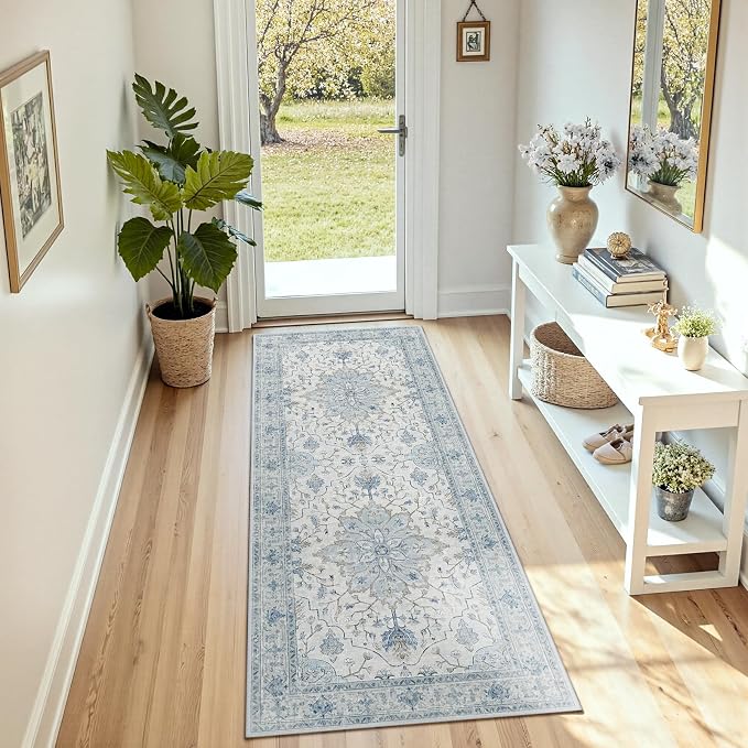 RELEANY Washable Area Rug, Runner 3'x8', Water Repellent, Pet Friendly - Image 3