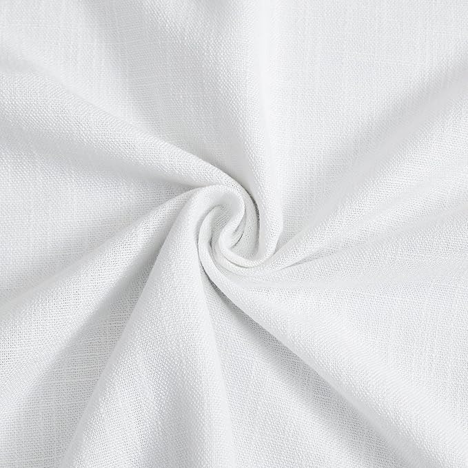 Vision Home White Pinch Pleated Full Blackout Curtains 60 inch Wide Thermal - Image 5