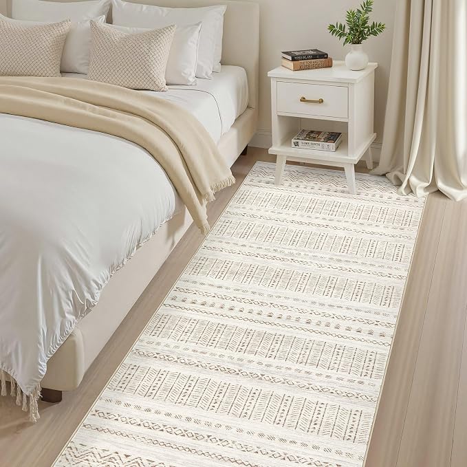 cotiled Hallway 3x8 Runner Rugs Washable Boho Moroccan Soft Rug | Non-Slip - Image 4